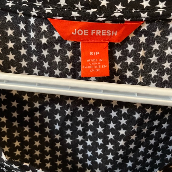 Joe fresh dress with cuffed sleeve, star print, size small (4) - Picture 2 of 2